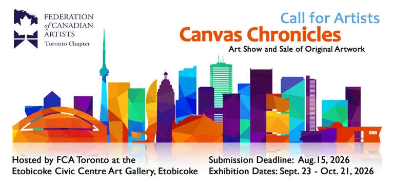 Call for Entry poster 2026 Canvas Chronicles